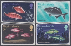 PITCAIRN ISLANDS Sc # 114-7 CPL MNH JUEGO DE 4 - VARIOS PECES - Imagen 1 de 1
