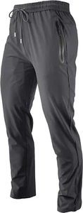 Men'S Lightweight Quick Dry Hiking Running Pants Outdoor Sports Breathable Zippe - Picture 1 of 12
