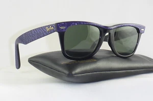 NOS! Vintage unworn Ray Ban Wayfarer Street Neat Purple B&L USA 50mm G15 Gläser - Bild 1 von 13