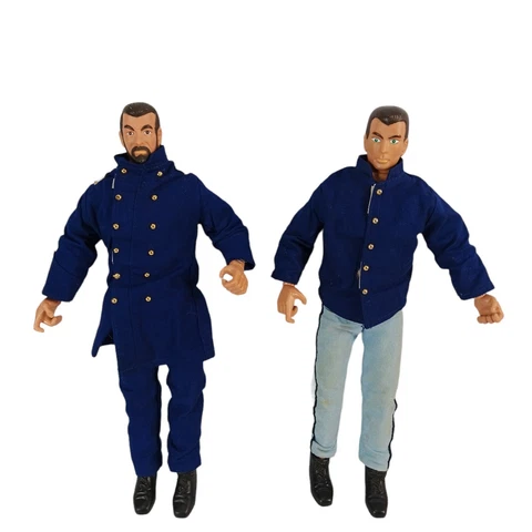 Vintage Formative International 12" Soldiers Military Action Figures w/ Uniform Cover