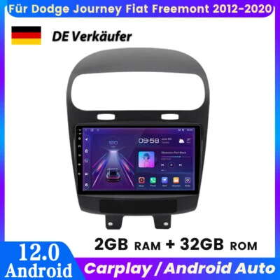Carplay Autoradio Für Dodge Journey Fiat Freemont 2012-2020 Android GPS NAVI 32G - Bild 1 von 4