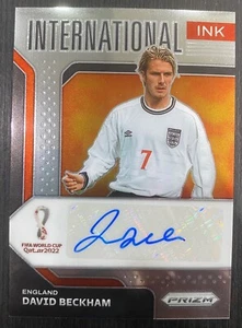 David Beckham 2022 Panini Prizm FIFA World Cup Qatar International Ink Auto SSP - Picture 1 of 2