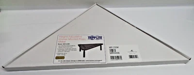 New Genuine Tripp Lite Height Adjustable Corner Monitor Riser - Black - Image 1 of 4