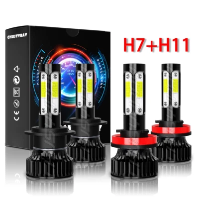 For Jaguar XF 2009-2011 - 6000K LED Headlights Combo High Low Beam 4x Bulbs Kit - Image 1 of 4