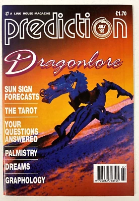 Prediction Magazine July 1995 Dragonlore Sun Sign Forecasts The Tarot Palmistry - Image 1 of 2