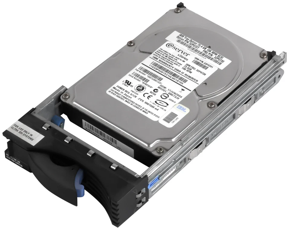 Hard Drive IBM 32P0730 33P3391 8B073J0 73GB 10K SCSI U320 3.5'' Inch - Image 1 of 3