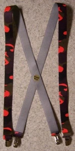 Suspenders Children & Junior 1"x36" FULLY Elastic Hunter's Orange Blaze NEW - Picture 1 of 1