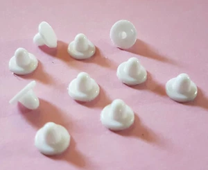 OHRCLIPS CLIPS 10 WEIßE GUMMI POLSTER - Bild 1 von 2