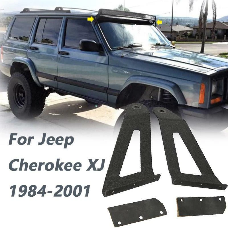 NUEVO para Jeep Cherokee XJ 1984-2001 50" techo curvo barra de luz LED soportes de montaje Foto 1 de 4