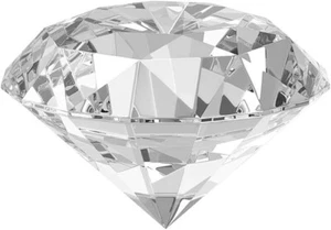 Diamond Shaped Crystal Paperweight Wedding Favor Home Decor - Picture 1 of 3