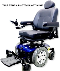 Pride Mobility Quantum Q6 Edge VA Powered Wheel Chair New In Box - 2016 Blue - Picture 1 of 12