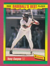 1988 Fleer Edition Baseball's Best Sluggers vs Pitchers  # 16 Tony Gwynn