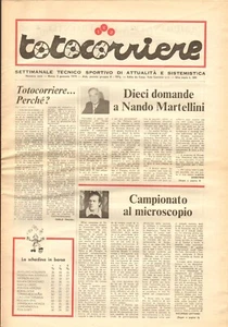 Totocorriere NUMERO ZERO - formato giornale - sistemistica totocalcio - 1979 - Foto 1 di 2