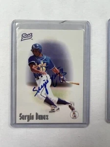 1996 BEST AUTOGRAPHED AUTO MINOR LEAGUE TOP 100 CARD SERGIO NUNEZ - Picture 1 of 2