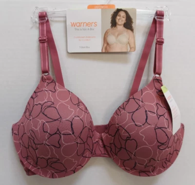 NWT Warner's This Is Not A Bra Underwire Lightly Lined T-Shirt Bra 01593 38B - Image 1 of 3