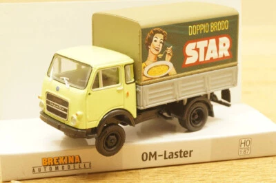 Spur HO Brekina 34642 Piccolo Camion LKW OM Lupetto 25 " STAR " NUOVO in OVP - Immagine 1 di 4