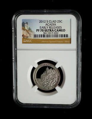 2012 S Acadia Maine Clad Proof 70 National Parks ATB ~ Early Release - Image 1 of 2