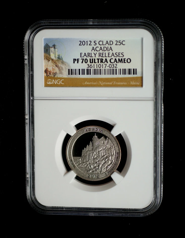 2012 S Acadia Maine Clad Proof 70 National Parks ATB ~ Early Release - Image 1 of 2