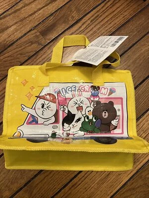 Lindo bolso de mano de transporte Line Friends amarillo nuevo Foto 1 de 4