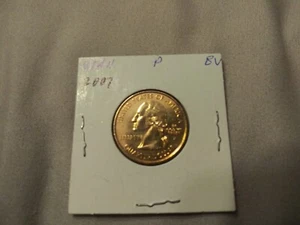 STATE QUARTER UTAH P--GOLD PLATED--FREE SHIP 2007 - Picture 1 of 6