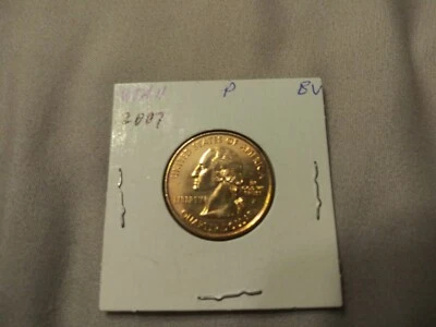 STATE QUARTER UTAH P--GOLD PLATED--FREE SHIP 2007 - Image 1 of 4