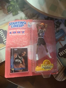 Packaging Error 1997 Tim Duncan Starting Lineup Extended Series Rookie Figure - Picture 1 of 2
