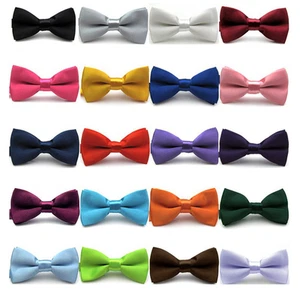 Baby Boy Bowtie Kid Toddler Child Pre Tied Party Wedding Tuxedo Bow Tie Necktie - Picture 1 of 19