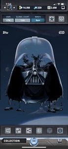 Topps Star Wars Digital Card Trader Die-Cut Metallic Galaxy Darth Vader Award - Bild 1 von 1