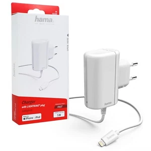 Hama Lightning Szybka ładowarka Kabel ładujący Zasilacz do Apple iPhone 14 13 12 11 - Zdjęcie 1 z 5