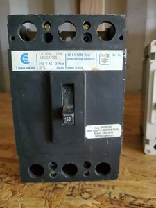 Disyuntor circuito Challenger CD3150W 150 amperios tipo carga lengüetas laterales solamente - Imagen 1 de 2