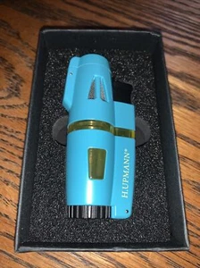 New In Box H Upmann Tripled Torch Cigar Lighter + Puncher Vertigo Brand - Picture 1 of 7