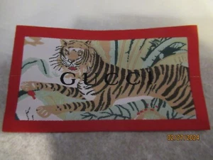 GUCCI 1 Clothing Designer Tag LABEL Replacement Sewing Accessories RED - Picture 1 of 3