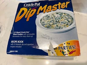 RIVAL CROCK-POPT DIP MASTER GRES SLOW COOKER 1,5 QUARTI, NUOVO IN SCATOLA - Foto 1 di 3