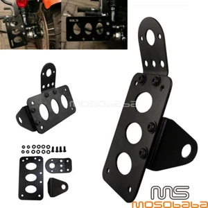 3/4" Axle Side Taillight License Plate Bracket Holder For Harley Chopper Bobber - Bild 1 von 9