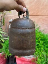 1800's Antique Rare Iron Hand Forged Fine Rajasthan Bell Kettlebell 9 x 5 ''