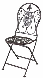 PALAZZO INT Patio chair country house style chair metal iron chair garden chair decorative chair shabby