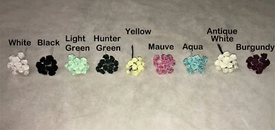 12 Bundles 144 Roses per PackageRibbon Roses 1/2" Medium with wire stem  - Image 1 of 4