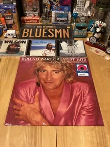 Rod Stewart Greatest Hits Ltd. Ed. Pink Vinyl LP Sealed(2020 Warner  Mfg.France) - Picture 1 of 2