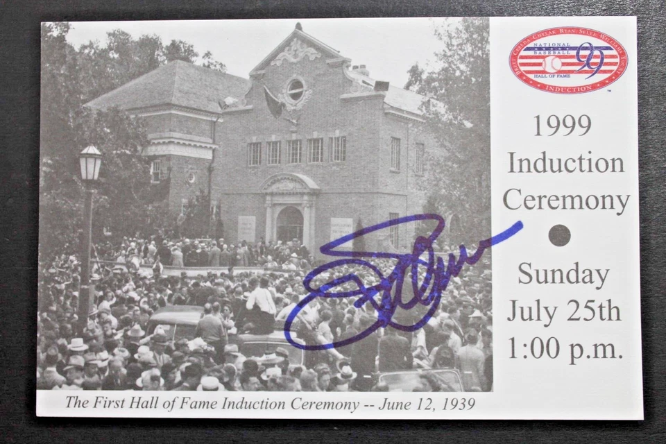 Jim Palmer Baltimore Orioles Autographed HOF Induction Postcard JSA - Image 1 of 4
