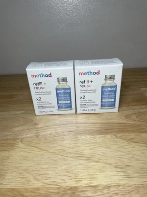 Refil 2 Método + Reutilização Espumante Sabonete para Mãos Kit de Refil 2 Garrafas 1 oz MINERAIS DO MAR - Imagem 1 de 4