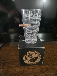 Old Southern Brass. 50 Caliber Bullet Pint Glass, Patriot,military,bar, Drinks,  - Picture 1 of 4