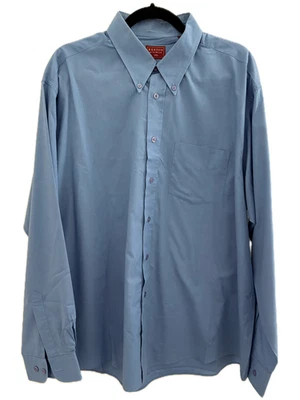 Camisa BURTON MENSWEAR Abotonada Cuello Azul Sólido Talla 17 1/2 XL Foto 1 de 4