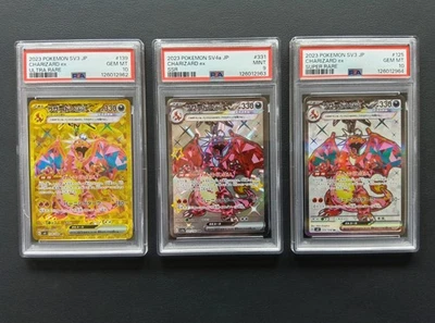 PSA 10 & 9 Charizard ex 139/108 UR 331/190 SSR 125/108 SR set Pokemon Japanese - Image 1 of 4