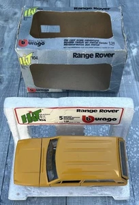 1:24 BBURAGO 1969-73 RANGE ROVER CLASSIC 3-DOOR DARK YELLOW HAT 104/MARTOYS 0104 - Picture 1 of 24
