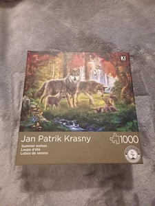 KI Puzzles Jan Patrik Krasny, Sommerwölfe 1000 Teile Puzzle. - Bild 1 von 5