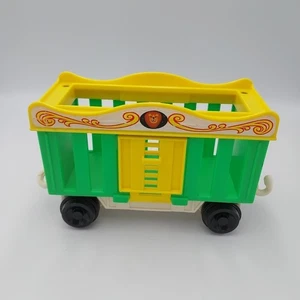 Vintage Fisher-Price Circus Train 991 Green Lion Cage Car 1973 Little people - Picture 1 of 5