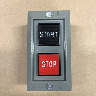 SQUARE D SQ-D 9001BG201 Series A Push Button Stop/Start Station 9001 BG 201 RE - Image 1 of 4