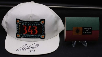 Dan Marino Signed Snapback Hat Auto Inscribed 343 Upper Deck UD COA D13188 - Image 1 of 4