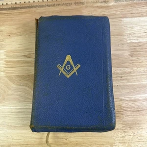 Holy Bible Masonic Edition 1940 Holman Blue Cover Illustrated Edition - Picture 1 of 11