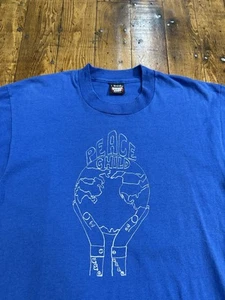 Camisa Vintage Peace Child EE. UU. URSR Talla L Guerra Fría Paz Mundial - Imagen 1 de 11